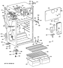 Section Diagram and Parts List for TBX14SIXKLWH  General Electric Refrigerator