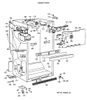 CABINET PARTS Diagram and Parts List for TBX18JAXCRAA  General Electric Refrigerator