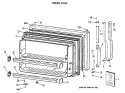 FREEZER DOOR Diagram and Parts List for TBX21NIXARWW  General Electric Refrigerator