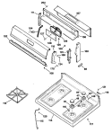 Section Diagram and Parts List for JGBS21EV2WH  General Electric Range