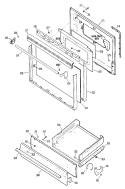 Section Diagram and Parts List for JGBS16GEP1BB  General Electric Range