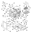 Section Diagram and Parts List for JBS04V1AD  General Electric Range