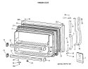 FREEZER DOOR Diagram and Parts List for TBX18JIXERAA  General Electric Refrigerator