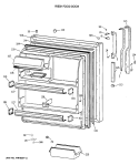 FRESH FOOD DOOR Diagram and Parts List for TBX18MAXERAA  General Electric Refrigerator