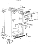 CABINET PARTS Diagram and Parts List for TBX21MAXDRAA  General Electric Refrigerator