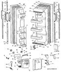 Part Location Diagram of WR17X4074 GE NAMEPLATE RE