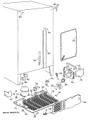 Section Diagram and Parts List for TFG22JAXAWW  General Electric Refrigerator