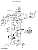 FRESH FOOD SECTION Diagram and Parts List for TFG22PRXAWW  General Electric Refrigerator