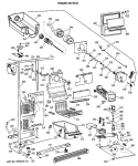 FEEZER SECTION Diagram and Parts List for TFG27PFXABB  General Electric Refrigerator