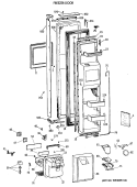 Part Location Diagram of WR17X3632 GE CAP TRIM HANDLE Bottom FF A