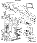FREEZER SECTION Diagram and Parts List for TPX21PRXAWW  General Electric Refrigerator
