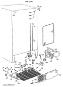 UNIT PARTS Diagram and Parts List for TFH27PRTBAA  General Electric Refrigerator