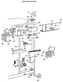 FRESH FOOD SECTION Diagram and Parts List for TFK22PRXAAA  General Electric Refrigerator