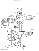 FRESH FOOD SECTION Diagram and Parts List for TFK27ZRXAAA  General Electric Refrigerator