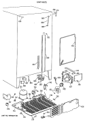UNIT PARTS Diagram and Parts List for TFK27ZRXAAA  General Electric Refrigerator