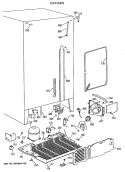 UNIT PARTS Diagram and Parts List for TFK24ZFXAAA  General Electric Refrigerator