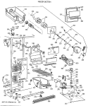 FREEZER SECTION Diagram and Parts List for TFK27ZFXAAA  General Electric Refrigerator