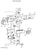 FRESH FOOD SECTION Diagram and Parts List for TFK27ZFXAAA  General Electric Refrigerator