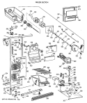 FREEZER SECTION Diagram and Parts List for TFT20JRXAWW  General Electric Refrigerator