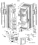 DOORS Diagram and Parts List for TFT22JWXAAA  General Electric Refrigerator