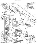 FREEZER SECTION Diagram and Parts List for TFT22JWXAAA  General Electric Refrigerator