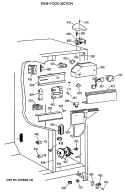 FRESH FOOD SECTION Diagram and Parts List for TFT24PAXAAA  General Electric Refrigerator