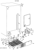 UNIT PARTS Diagram and Parts List for TFT24PAXAAA  General Electric Refrigerator