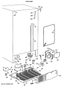 UNIT PARTS Diagram and Parts List for TFT24PRXAAA  General Electric Refrigerator