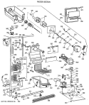 FREEZER SECTION Diagram and Parts List for TFT27PRXAAA  General Electric Refrigerator