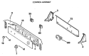 CONTROL ASSEMBLY Diagram and Parts List for DBLR333GT0WW  General Electric Dryer