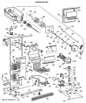 FREEZER SECTION Diagram and Parts List for TFZ24PEXAWH  General Electric Refrigerator