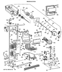 FREEZER SECTION Diagram and Parts List for TFZ24PRXAWW  General Electric Refrigerator