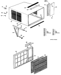 Section Diagram and Parts List for KX918DSE1  Hotpoint Air Conditioner