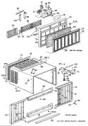 Section Diagram and Parts List for KQ806FSN1  Hotpoint Air Conditioner