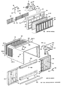 Section Diagram and Parts List for KQ908ASQ2  Hotpoint Air Conditioner