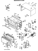 MICROWAVE OVEN Diagram and Parts List for RE44001  Hotpoint Microwave