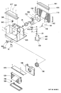 Section Diagram and Parts List for KEM08FAM1  Hotpoint Air Conditioner