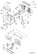 Section Diagram and Parts List for KEM08FAM1  Hotpoint Air Conditioner
