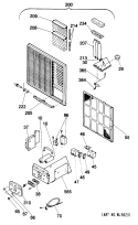 Section Diagram and Parts List for KVA24DAM1  Hotpoint Air Conditioner