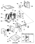 VENTILATION STRUCTURE Diagram and Parts List for KVM18DBM1  Hotpoint Air Conditioner