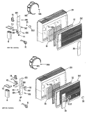Section Diagram and Parts List for KTV04LAB1  Hotpoint Air Conditioner