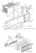 Section Diagram and Parts List for KQ810AVW1  Hotpoint Air Conditioner