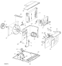 Section Diagram and Parts List for KCM10AAX1  Hotpoint Air Conditioner