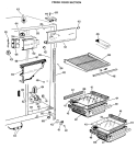 FRESH FOOD SECTION Diagram and Parts List for CSX20EHF  Hotpoint Refrigerator