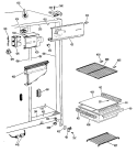 FRESH FOOD SECTION Diagram and Parts List for CSX20LHF  Hotpoint Refrigerator