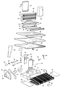 Section Diagram and Parts List for CTX18PJBR  Hotpoint Refrigerator