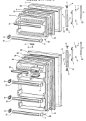 Section Diagram and Parts List for CTA15CJBLWH  Hotpoint Refrigerator
