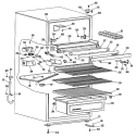 Section Diagram and Parts List for CTA15CJBLWH  Hotpoint Refrigerator