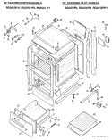 20" ELECTRIC IGNITION MODELS Diagram and Parts List for RGA512F1  Hotpoint Range