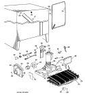 Section Diagram and Parts List for CSX22GJE  Hotpoint Refrigerator
